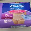 Always Discreet Reimagined Adult Diapers for Women, Maximum Absorbency Incontinence and Postpartum Underwear Size 3X+, Up to 100% Leak Free Bladder Leak Protection, 52 Count