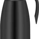 70oz Thermal Coffee Carafe Insulated Coffee Thermos, Stainless Steel Insulated Vacuum Coffee Carafes For Keeping Hot, Double Walled Insulated Vacuum Flask, Tea Water Coffee Dispenser Airpot (Black)