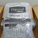 Depend Fresh Protection Adult Diapers, Incontinence Underwear for Men, Disposable, Maximum, Large, Grey, 72 Count (2 Packs of 36)