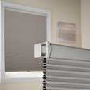 Homedemo No Drill No Tools Blackout Cellular Shades Cordless, Honeycomb Blinds for Window, Easy Install No Screws Thermal Insulated Noise Reduction Cellular Blinds for Home (Grey, 27.5" W x 64" H)