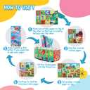 URMYWO Baby Tissue Box Toy - Montessori Baby Toys for 6-12 Months 1 Year Old Boy Girl - Soft Crinkle Sensory Toys for Infant Toddlers - Easter Basket Essentials Stuffers - Baby Boy Girl Gifts