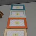 VIOLABBEY 4x6 Picture Frames Set of 4, Colorful Photo Frame of Modern Style, High Definition Tempered Real Glass, Wall Mounted or Tabletop Display (Blue+Light Blue+Orange+Apricot)