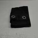 NICETOWN Pitch Black Solid Thermal Insulated Grommet Blackout Curtains/Drapes for Bedroom Window (2 Panels, 42 inches Wide by 63 inches Long, Black)