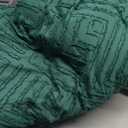 Zzlpp Twin Comforter Set 5 pieces, Emerald Green Tufted Bed in a Bag with Comforter and Sheets, All Season Boho Bedding Sets with 1 Comforter, 1 Pillow Sham, 1 Pillowcase, 1 Flat Sheet, 1 Fitted Sheet