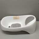 Boon Soak 3 Stage Baby Bathtub - Baby Bath Tub with Three Support Positions for Newborn to Toddlers - Color Changing Drain Plug for Ideal Bath Temperature - Gray - Ages 0 to 18 Months and Up