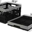 Jekiyo 16-Liter Folding Crates Storage, Collapsible Container Plastic, Set of 1