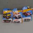 Pack Of 3 Hot Wheels Cars (Hot Wheels High, HW Braille Racer - Twin Mill, Dodge Van)