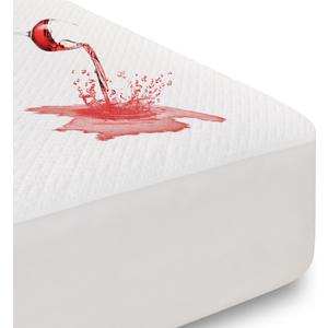 SOCHOW 4-Layer Ultra Soft Premium Waterproof Mattress Protector King Size, Cooling Mattress Pad Cover with Deep Pocket Up to 18'' Breathable Skin-Friendly and Low Noise (White)