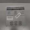 SUPERSCANDI 10 Pack Swedish Dishcloths for Kitchen - 100% Biodegradable & Compostable Reusable Paper Towels Washable, Food-Safe & Without Plastic - Dish Rags Suitable for Any Surface, Grey