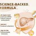 2 x iMATCHME Grass Fed Beef Organ Supplement with Beef Liver & Adrenals, R-Lipoic Acid for Liver Detox, Antioxidant, Energy & Overall Health, 120 Count (Pack of 1) | Easy to Swallow | for Women and Men