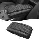 KBH Center Console Armrest Cover for Toyota Highlander 2020 2021 2022 2023 2024 2025, Arm Rest Lid Accessories Cushion Pad, Anti-Scratch, Black
