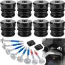 Silicone Body Mount Kit for 2008-2016 Ford F-250 F-350 Crew Cab Superior Silicone Cab Mount Bushings & 13848 Bolts Kit Improve Bumpy Ride Durable Components Outperforms OEM or PU Mounts (Black 8 Pack)