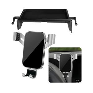 Car Phone Holder Center Console Organizer Tray for Toyota Grand Highlander 2024 2025 2026 [ 12.3 inch Touch Screen] Auto Interior Accessories Best Cell Phones Mount Mobile Dashboard CellPhone Stand