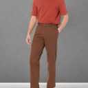 Amazon Essentials Mens Classic-Fit Wrinkle-Resistant Flat-Front Chino Pant (Available in Big & Tall) (36W x 34L, Brown)