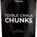 Edible Chalk -Natural,Crunchy Belgorod Chalk Chunks - Russian Organic Chalk for Bone Strength, Eating - Zero Additives, No Impurities - White 7oz (200g)