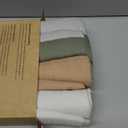 4-Pack Muslin Swaddle Blankets for Boys, Girls - Organic Baby Swaddles for Newborns, Soft & Breathable Receiving Baby Blankets for Girl, Boy, Neutral, Newborn Essentials Gift (Pine)