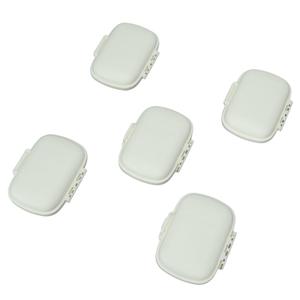 Koieam 5 Pcs Medicine Organizer Dividing Medicine Planner Box Snap Design Daily Medicine Holder Container