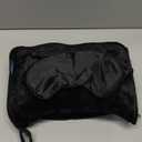 Bedsure Travel Blanket Airplane Compact with Storage Bag, Packable Blanket with Eye Mask, Lightweight 2-in-1 Travel Essentials, Functioned as Pillow for Airplane Comfort and Warmth, Black (Throw)