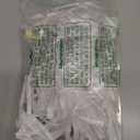 50 Pcs Clear Cupcake Box Individual, 3.5 Inch Plastic Single Cupcake Container, Cupcake Storage Holder Carrier with Ribbons Inserts, Ornament Candy Gift Box for Party Wedding Baby Shower