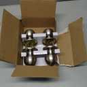 BESTTEN [2 Pack] Entry Door Knob with Lock, Keyed Different Door Lock for Exterior Door and Front Door, Standard Ball, Satin Nickel