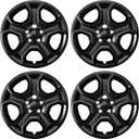 4-Pack 17 inch Hubcaps Compatible with Ford Escape 2013-2026, Fit for 17" Steel Wheel, Replaces OEM #GJ5Z-1130-A, Rim Cover Hub Cap (Bright Black Color)