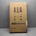 Telescopic Ladder, 10.5FT RIKADE Aluminum Telescoping Ladder with Non-Slip Feet, Portable Extension Ladder for Household and Outdoor Working, 330lb Capacity (3.2m/10.5FT)