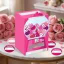 2 x Valentines Day Mailbox with 40 Greeting Cards DIY Valentines Gumball Machine Box Crafts Candy Cards for Gifts Exchange Party Favors