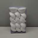 Crafjie 14PCS 4 Inchs Half Foam Balls White Half Round Polystyrene Foam Balls Craft Supplies Hemispherical Christmas Craft Ballfor DIY Home Craft Project and Art Decoration