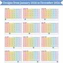 2 x 2026 calendar wall calendar January-December Plan Calendar Festive Days Theme wall calendar 13 x10 Wall Calendars for Office Home Planning & Organizing (styleColorful)
