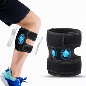 Sciatica Pain Relief Devices Brace, Sciatic Nerve Brace with Adjustable Pressure Pads Targeted Lower Back & Leg Compression for Sciatic Pain, Sciatic Ease Calf Support for Unisex Men Women - Black