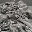 Yinkin 6 Pcs Extra Large Christmas Cabinet Door Ribbon Bow 14.1 x 6.58 ft Door Decorations for Christmas Tree Fireplace Home Front Outdoor(Silver)