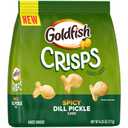 Goldfish Crisps Spicy Dill Pickle Flavored Baked Chip Crackers, 6.25 Oz Bag (EXP 03/07/26)