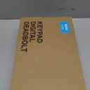 Veise Fingerprint Door Lock with 2 Lever Handles - Keyless Entry Door Lock, Electronic Keypad Deadbolt, Digital Smart Code & Front Handle Sets, Auto-Locking, Easy Installation, Matte Black