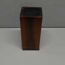 Dmore magnetic knife block without knives, 360 rotatable magnet knife holder stand made of fine acacia wood, Extra Large capacity knife storage for knives and utensils for kitchen counter top (Wide: 4.5x4.5 inches)