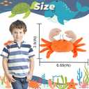 Crab Shoulder Plush Toy with Magnet, Sea Animal Stuffed Animals Toy for Kids, Birthday Christmas Thanksgiving Gifts for Boys and Girls Party Decoration