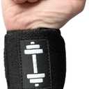 Adjustable Wrist Wraps  18" Adjustable Gym Straps with Belt-Loop System, Wrist Support for Powerlifting & Training