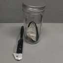 Sourdough Bread Baking Supplies,24 oz Sourdough Starter Jar Glass, Sourdough Starter Kit with Date Marked Feeding Band, Thermometer, Silicone Scraper, Sewn Cloth Cover & Aluminum Lid, Sourdough Jar