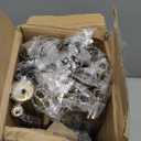 Wolistsa Gold Double Curtain Rods for Windows 72 to 144 Inch, 1 Inch Adjustable Decorative Crystal Long Dual Curtain Rod, Heavy Duty Vintage Double Drapery Pole with Gold Foil Finials for Living Room