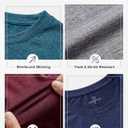 Real Essentials 5 Pack: Men's Dry-Fit Short Sleeve Crew Neck T Shirts Fitness Running Gym Workout Cool Exercise Athletic Tee (White, XL)