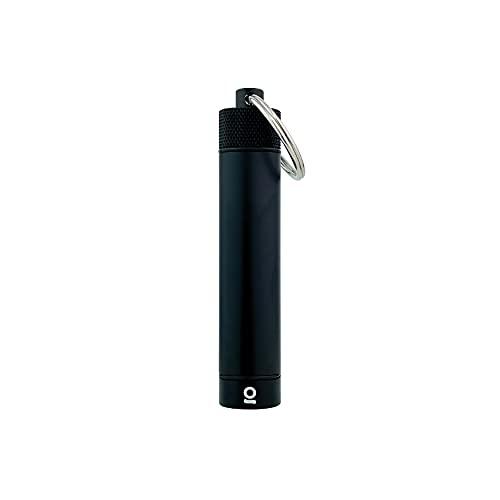 ONGROK Premium Storage Tube, Keychain, Pocket-Sized, Airtight, Aluminum Metal Holder and Case (Black)