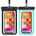 MR.LUYU 2025 Waterproof Phone Pouch for Cruise Essentials, Beach Vacation Essentials Cruise Ship Must Haves Dry Bag for Travel Accessories, Case for iPhone 16 15 14 13 12 Pro Plus Max Galaxy 2 Pack