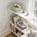 BALEINE 2 Pack Fabric Closet Storage Bins for Shelves, Linen Closet Organizers and Storage, Decorative Baskets for Organizing, Shelf, Clothes, Home, Office (Navy Blue, 12"x8"x8")