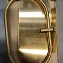 Towel Ring with Shelf, Heavy Duty Stainless Steel Bathroom Hardware, Adhesive No-Drill or Drill Mount Wall Mounted Towel Holder for Bathroom and Kitchen (Gold)