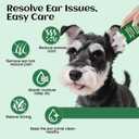 Dog Ear Hair Removal Tool 30g Ear Powder, 5.5" Hemostat & Electric Dog Ear Trimmer Helps Reduce Wax & Odor Grooming Kit for Schnauzers, Poodles & Breeds with Ear Hair