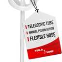 TERA PUMP TRDRUM40 (BPA-Free) Compact Manual Fuel Drum Pump Heavy Duty Portable with Adjustable Length for 55-Gallon Drum Barrels