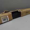 Shelf Label Strips, Pro Painter 100 Pack Self Adhesive 1.5”H Shelf Strip Price Tag Holder for Plastic, Metal and Wood Gondola Shelf, Clear Plastic Front/Black Back Sign Holder for 48” Long Shelf, 47-11/16 Inches