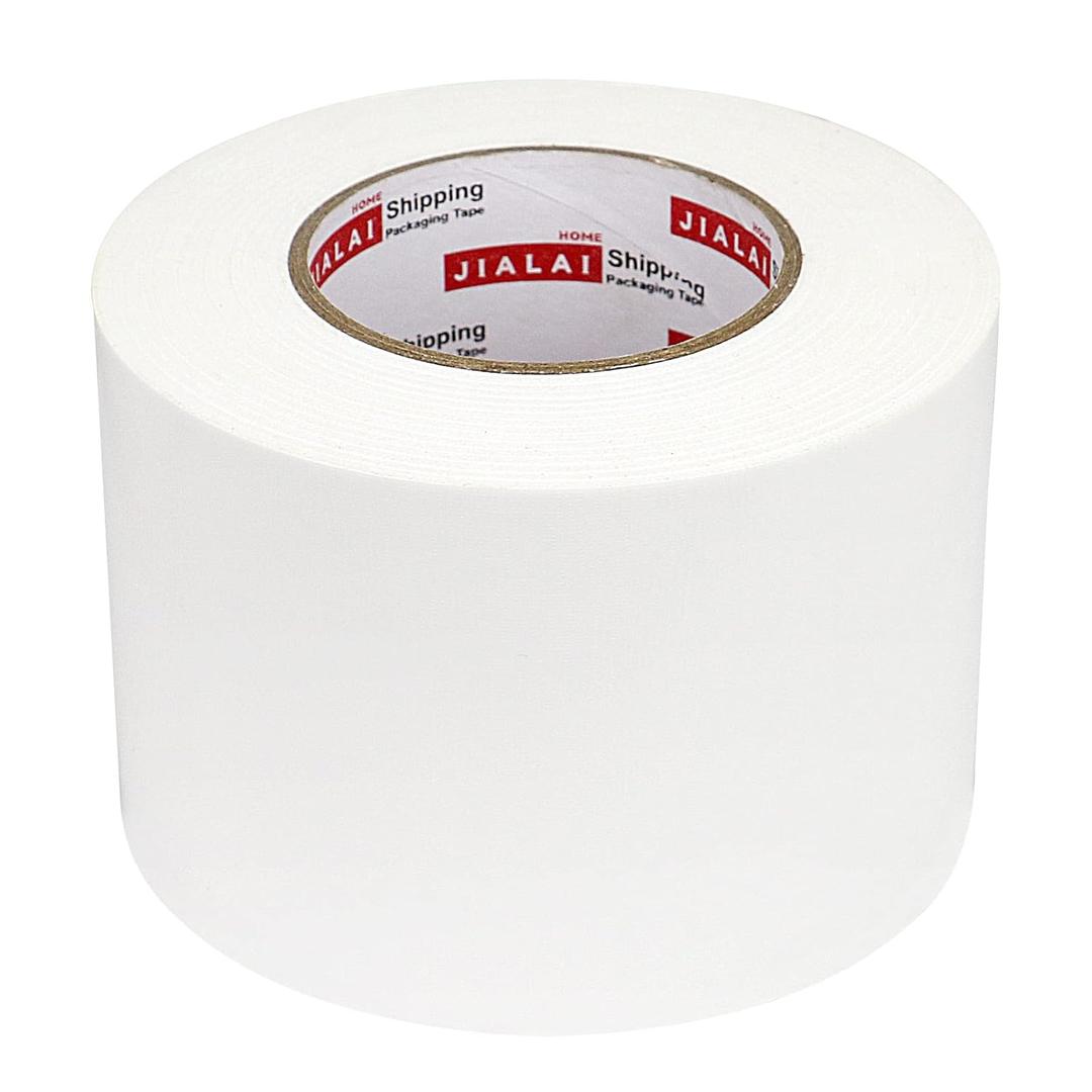 JIALAI HOME White Duct Tape 4 Inch, Industrial Grade 4 inches x 55 Yards (164 ft), 9 Mil Heavy-Duty, Waterproof, Strong, Flexible, No Residue, for Crafts & Home Improvement