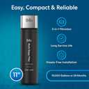 Brio 11" Under Sink Water Filter System for Kitchen & Bathroom Faucet | 3-Stage Single Housing 0.5 Micron Filters PFAS, Chlorine, Lead, Mercury+ | 10,000 Gallons or 2 Years | NSF 42 & 372 Certified