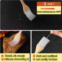 Silicone Spatula Set with Grooved Design + Basting Brush, Heat Resistant, BPA-Free & Non-Stick Small Rubber Spatula, Kitchen Utensils Set for Baking, Cooking, Scraping, Stirring & Basting 3 PCS