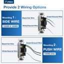 Amico 30 Pack Single Pole Light Switch with Wall Plate, UL Listed, 15A 120/277V, On/Off Rocker Paddle Interrupter Wall Switch, Grounding Screw, Residential Grade, Suitable for Home and Business, White